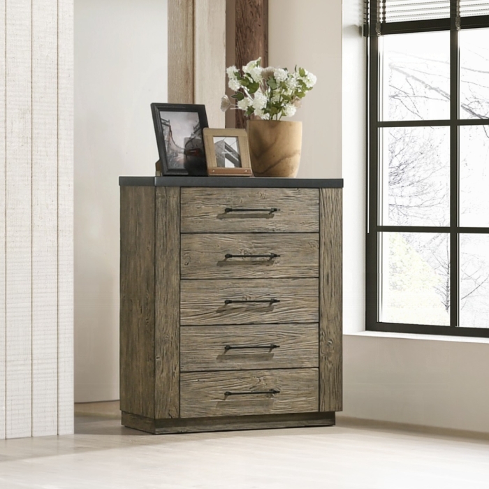Lance Rubber Wood Tree Bark Chest