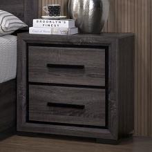 Conwy Gray Wood Grain Nightstand