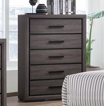 Conwy Gray Wood Grain Finish Chest