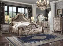 Dresden Victorian Style Bed with Oversized Crown & Scrolled Trim