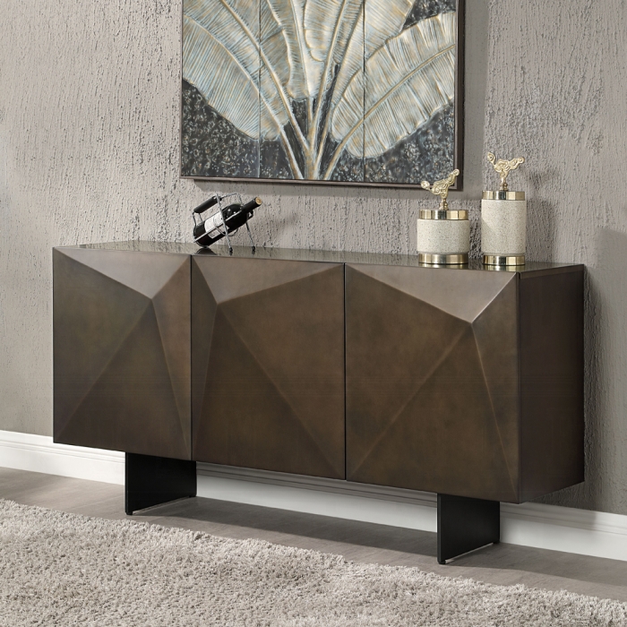 Malika Ceramic Top Composite Wood Server