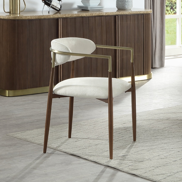 Clayten Brown Oak Arm Chair Set of 2