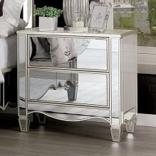 Eliora Mirror Panel USB Outlet Nightstand