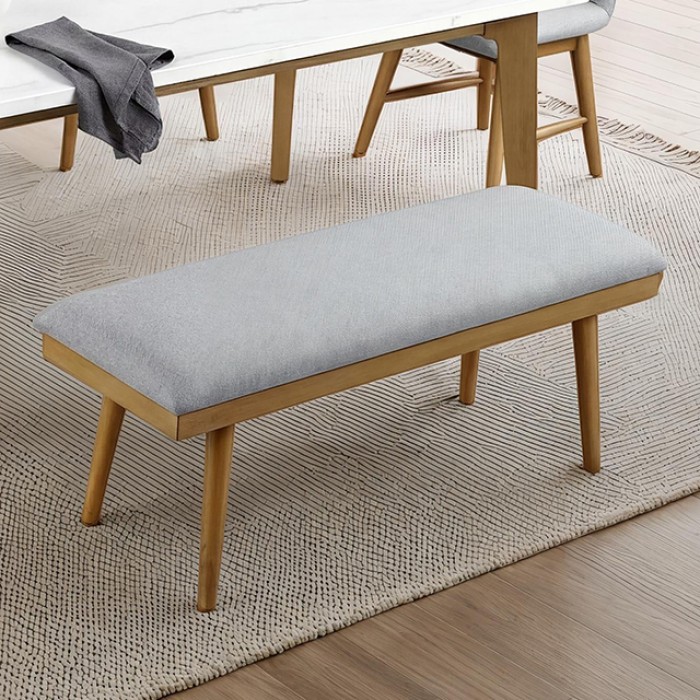 Mandier Transitional Natural Dining Bench