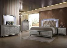 Kaitlyn Storage Platform Bed with LED Headboard