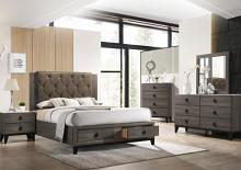 Avantika Rustic Platform Storage Bed