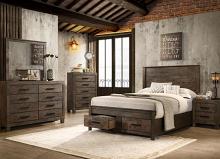 Woodmont Wood Storage Panel Bed